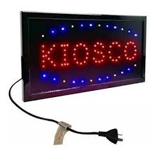 Cartel Led ABIERTO KIOSCO, CARNICERIA O SERVICIO TECNICO