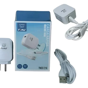 CARGADOR TIME 2,1 A MICRO USB C/ CABLE V8