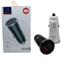 CARGADOR TIME 12V CABEZAL 1 USB + 1 USB C 3.0 48W