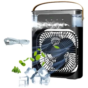 MINI VENTILADOR COOLER HUMIDIFICADOR AIRE FRIO CON HIELO