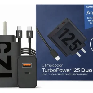CARGADOR MOTOROLA TURBO 125W CARGA RAPIDA CON CABLE USB C
